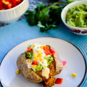 Gepofte Aardappel Mexican Style met ‘Sour Cream’ & Salsa 2