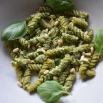 Erwtenpasta met pesto (lunch)